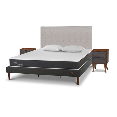 Imagen 2 del producto Cama Europea CIC King New Ortopedic + Respaldo Tigris + 2 Veladores + Almohadas