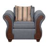 Juego de Living Ruzam Mobel Marsella Sof&aacute; 3 Cuerpos + Dos Sillones 1 Cuerpo Lino Gris