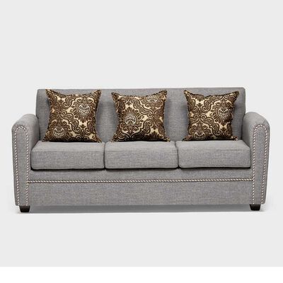 Imagen 2 del producto Juego de Living Almore Alemania Sofá 3 Cuerpos + Dos Sillones 1 Cuerpo Gris