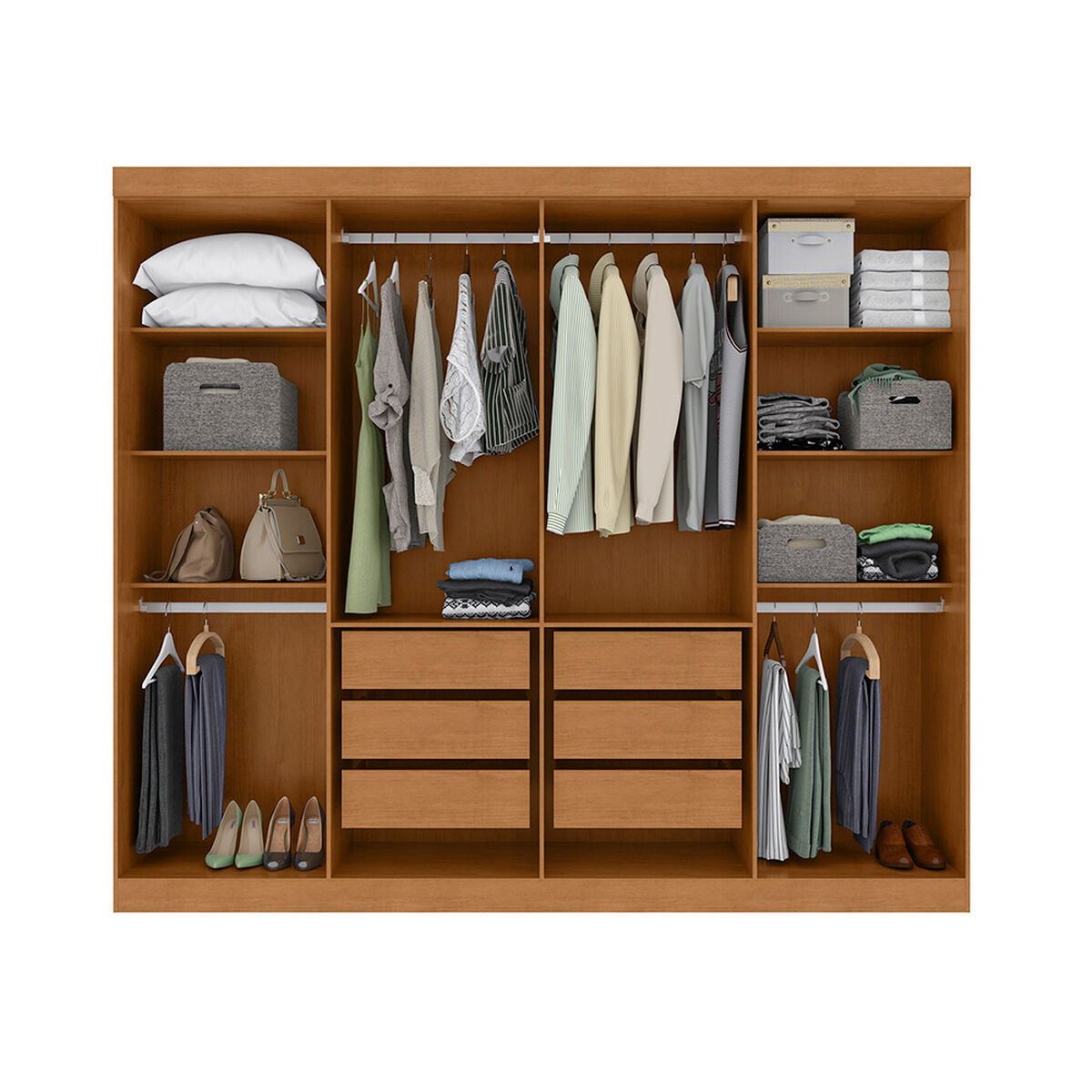 Closet Di Poretti Design Serenata 6 Cajones 8 Puertas Caf&eacute;