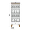 Vitrina Home Mobili Cristal Hasta Blanco