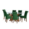 Juego de Comedor Latam Home Merida 6 Sillas Verde