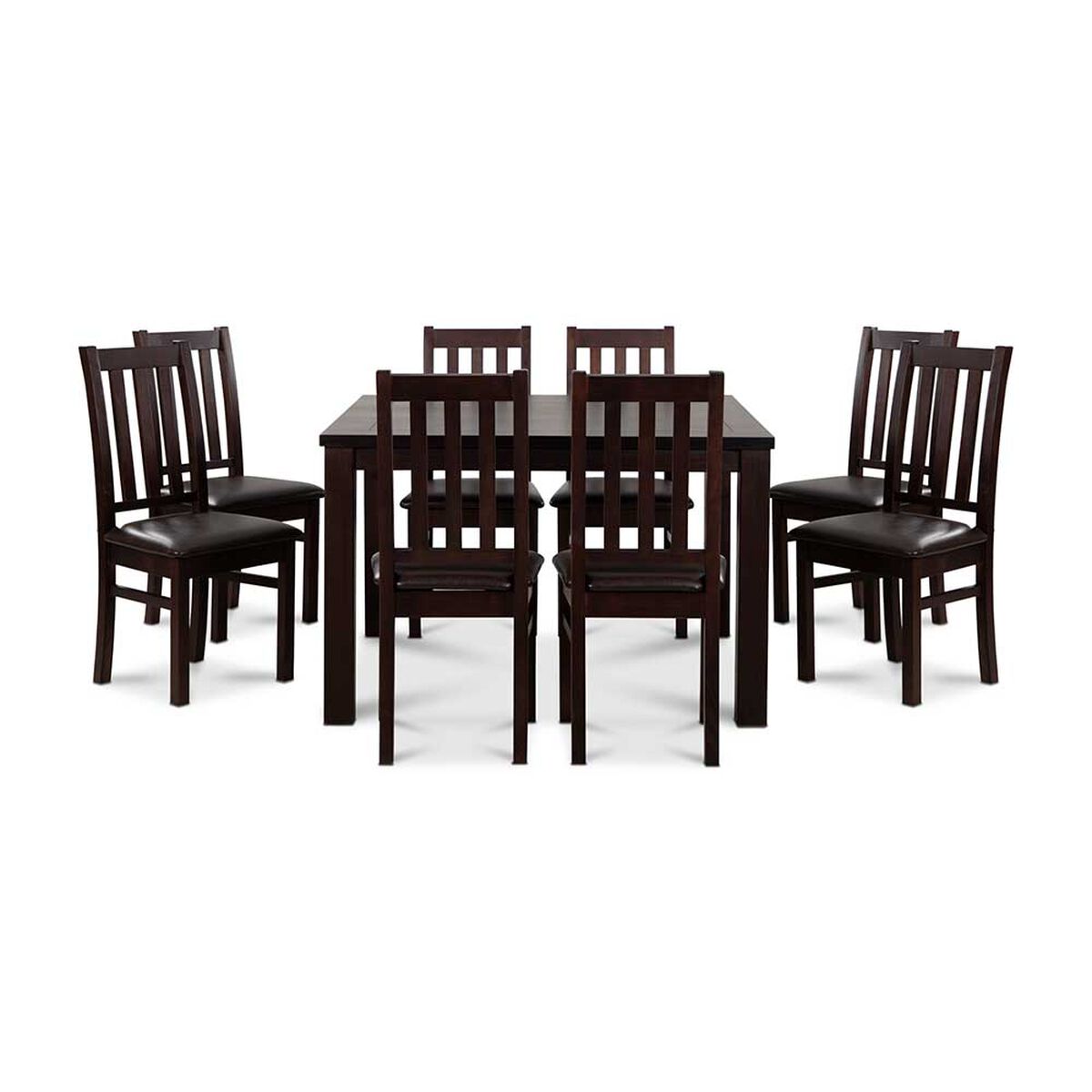 Juego de Comedor CIC Ñuble Chocolate 8 Sillas