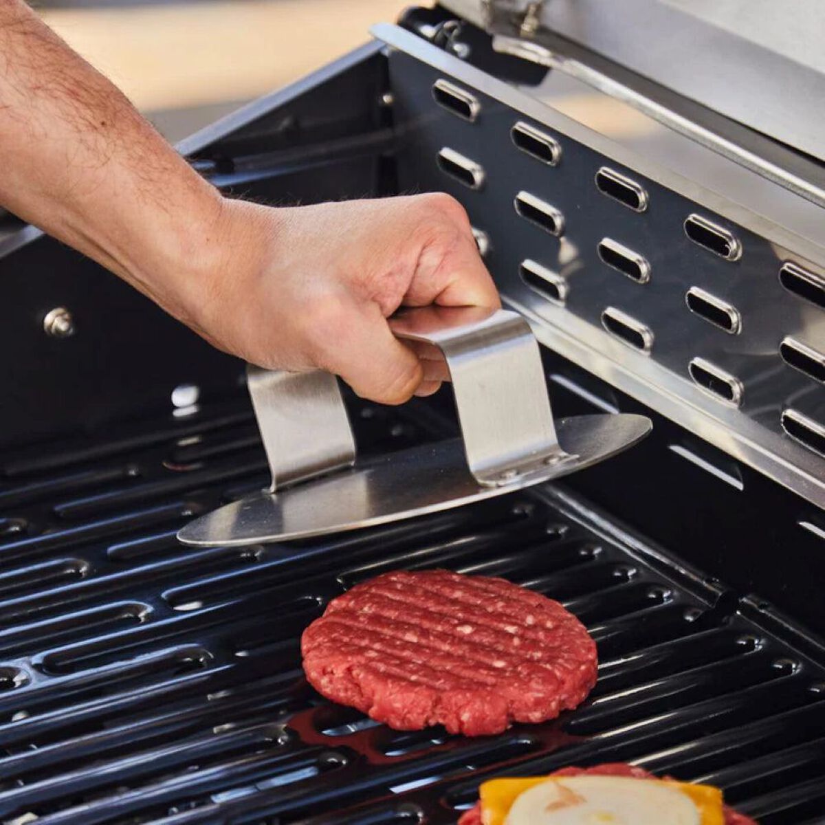 Prensador de Hamburguesas Simple Cook Smokky Acero Inoxidable