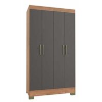 Clóset Vekkahome Roma 4 Puertas 1 Cajón Negro Café