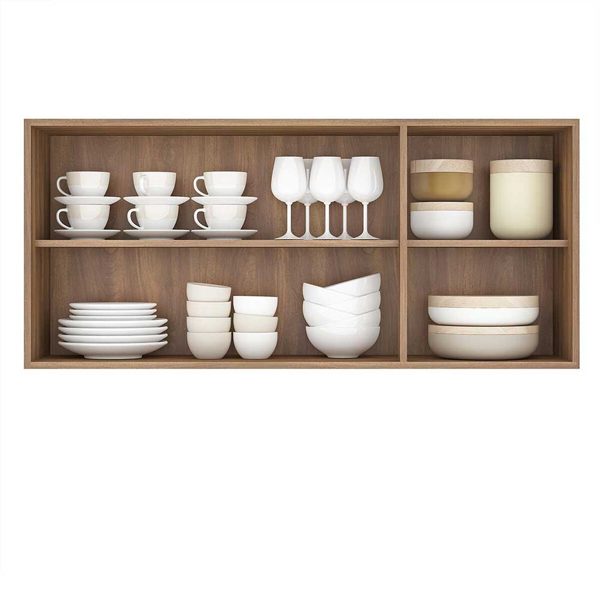 Mueble de Cocina Aereo Vekkahome Opie 3 Puertas Blanco