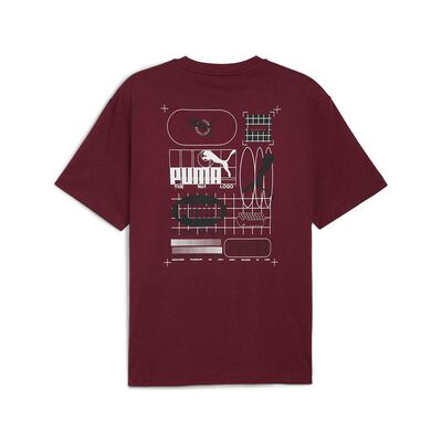 Imagen 2 del producto Polera GRAPHIC Grid Hombre Puma Burdeo