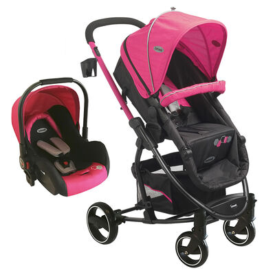 Coche Travel System Alfa SX Rosado Bebesit
