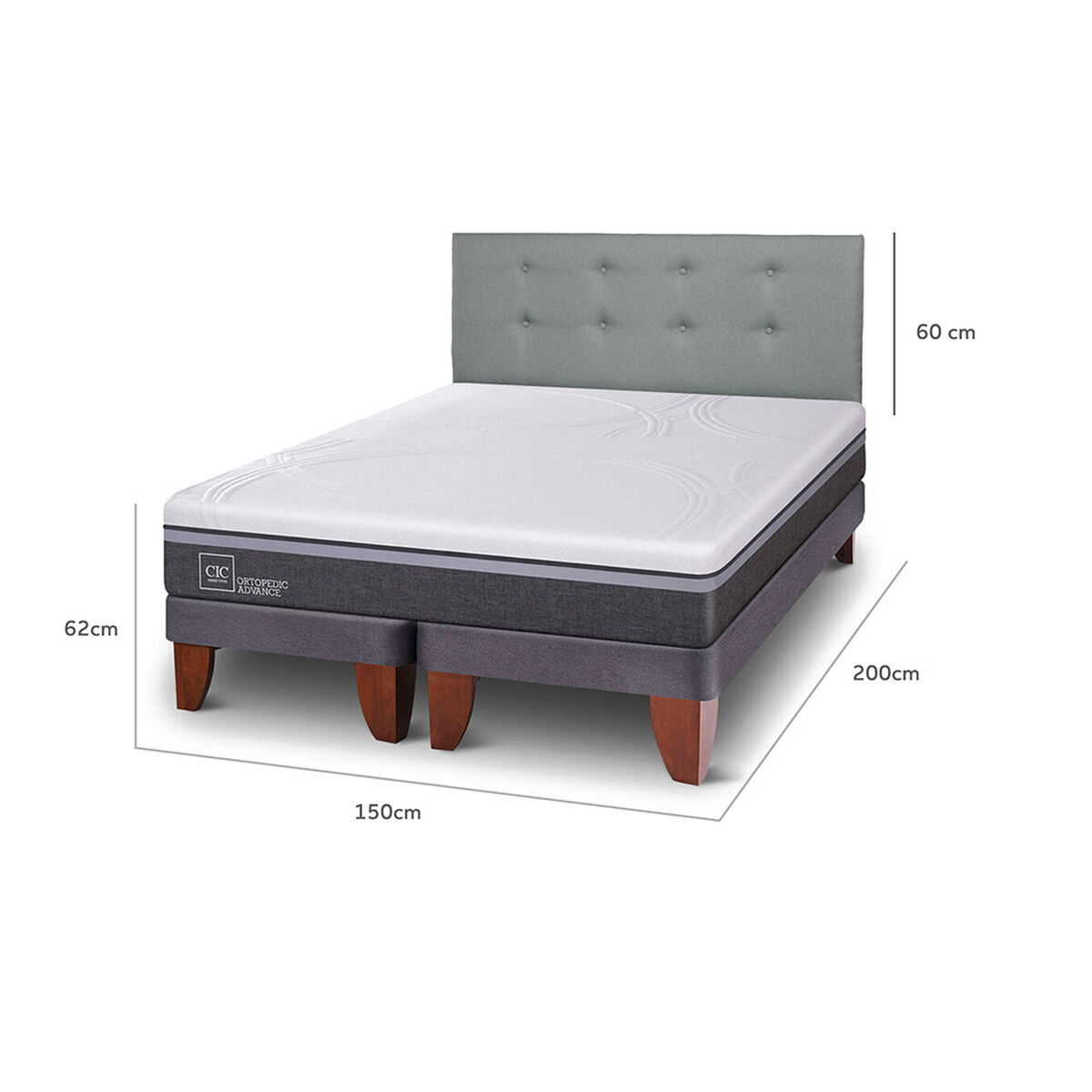 Cama Europea CIC 2 Plazas Ortopedic Advance
