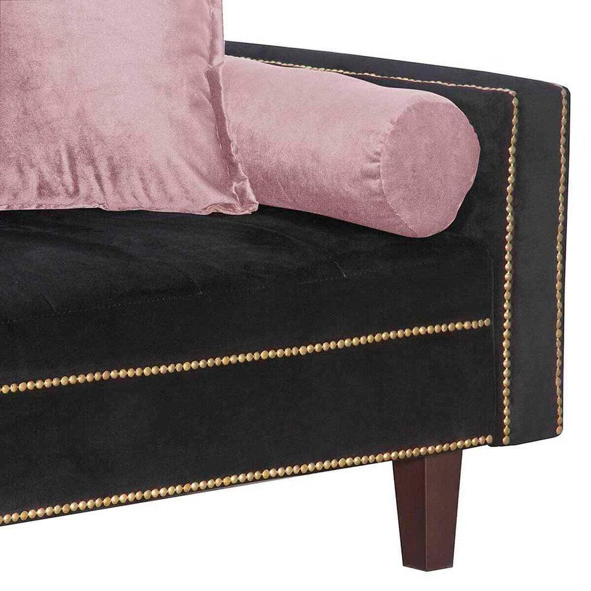 Fut&oacute;n Black Factory Vanguardia 3 Cuerpos Negro Rosa