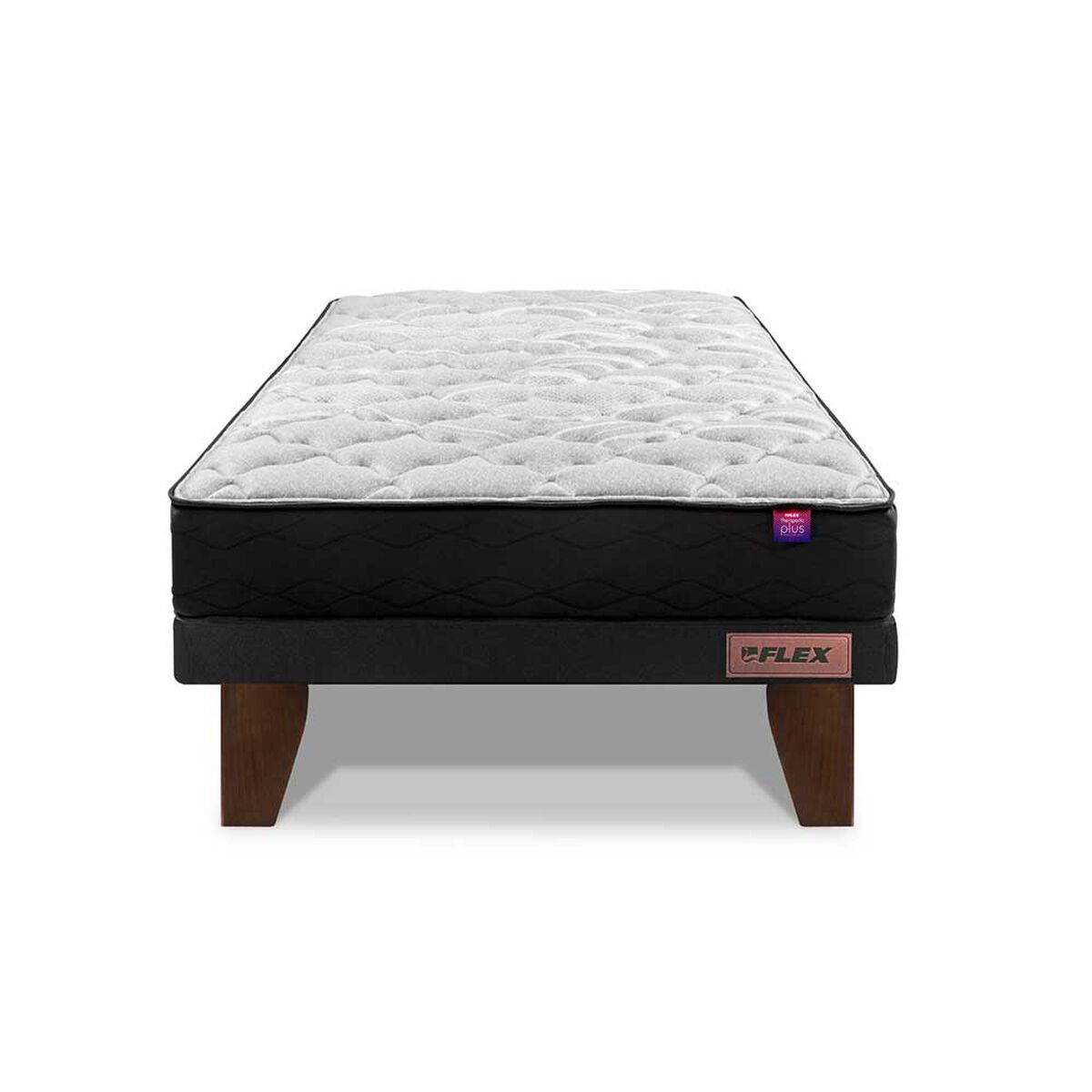 Cama Europea Flex 1 Plaza Flat Therapedic Plus