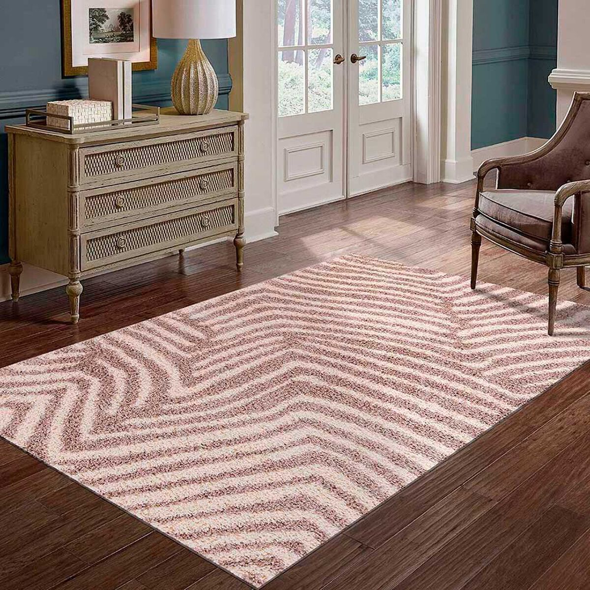 Alfombra Idetex Shaggy Guiza 150 x 200 cm Beige