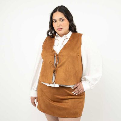 Blazer Gillet Terciopelo Plush Mujer Extralindas