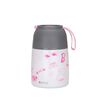 Termo Comida UMA Barbie Fun + Cuchara 450ml Acero Inox Blanco