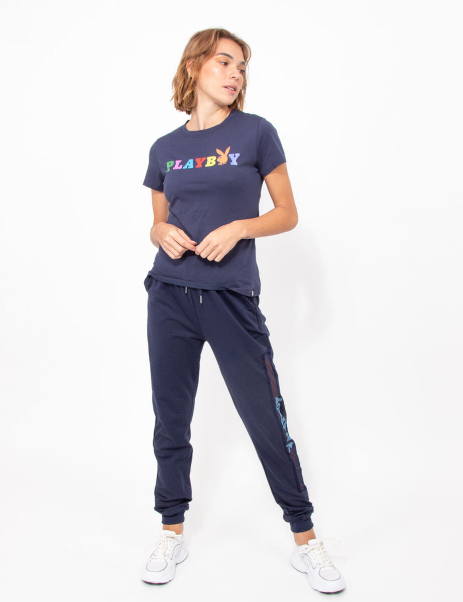 Polera Manga Corta Mujer Playboy