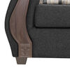 Juego de Living Innovamuebles New Bugambilia Sofá 3 Cuerpos + Dos Sillones 1 Cuerpo Gris Oscuro