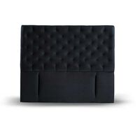 Respaldo Latam Home 2 Plazas Brescia Tela Velvet Negro