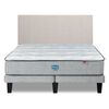Cama Europea Simmons 2 Plazas Dreamer 190 Cm + Respaldo Praga Arena