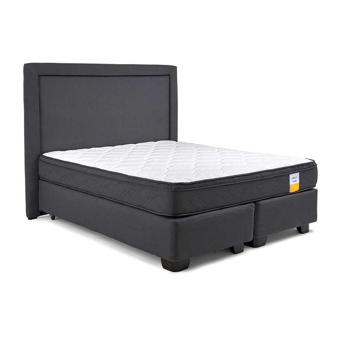 Cama Americana Drimkip Base Dividida S&uacute;per King  Eurotop + Respaldo
