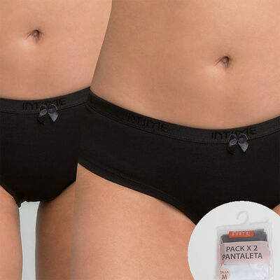 Imagen 1 del producto Pack 2 Calzones Pantaletas Mujer Intime Blanco