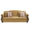 Juego de Living Innovamuebles New Bugambilia Sofá 3 Cuerpos + Dos Sillones 1 Cuerpo Oro