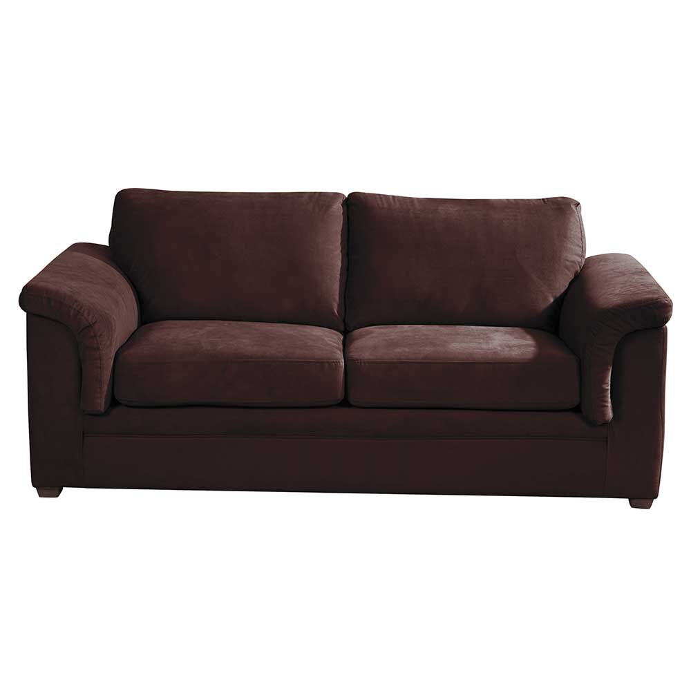 Sofá Tela Latam Home Ancona 3 Cuerpos Chocolate