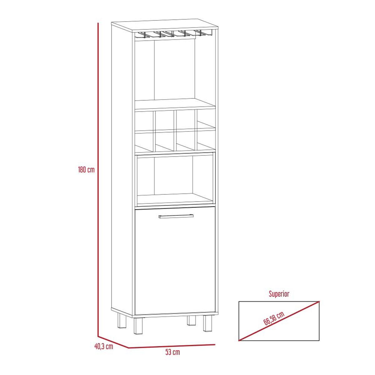 Combo Rack TV 55" + Bar Alto + Mesa Centro Kaia Wengue Miel Tuhome