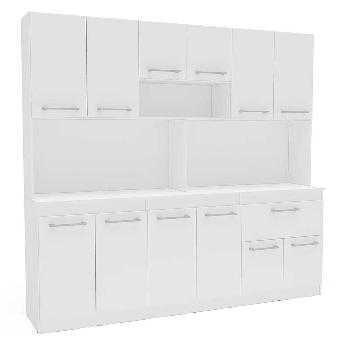 Mueble de Cocina Vekkahome Buck 1 Cajón 12 Puertas Blanco