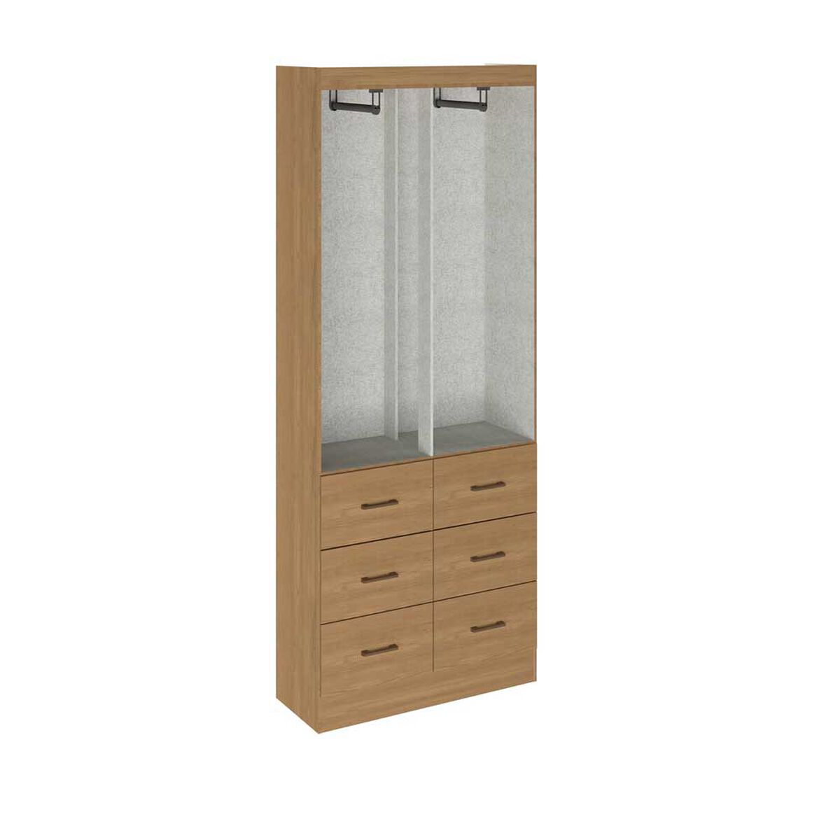 Closet Exit 4 Puertas 6 Cajones Roble