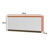 Modulo Aéreo Roca Macadamia 1 Puertas Blanco