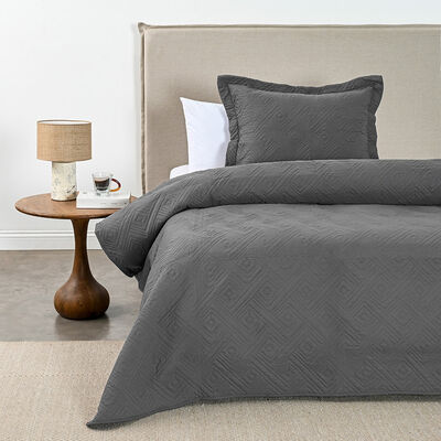 Quilt Cannon Matelado 1,5 Plazas Gris
