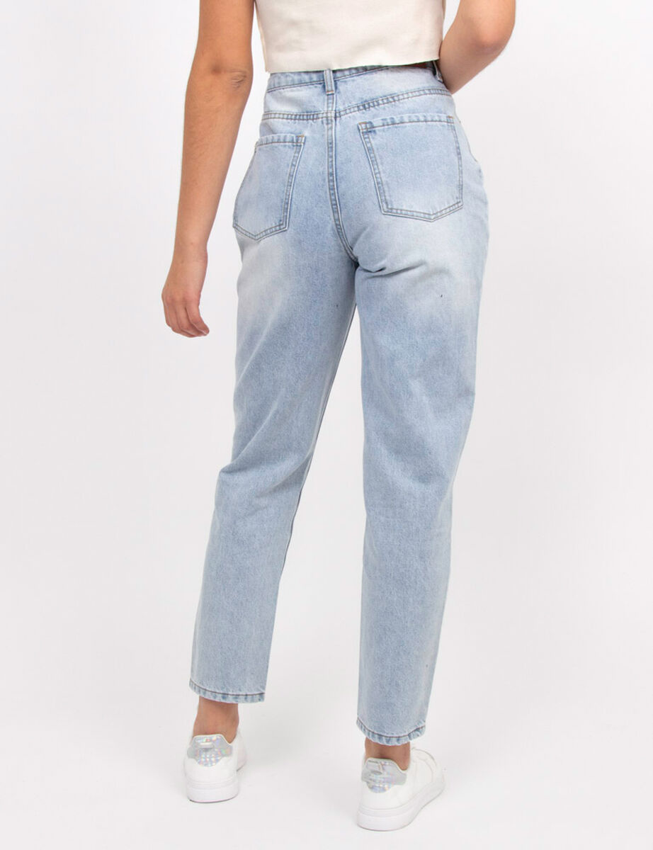 Jeans Mom Tiro Alto Mujer Icono