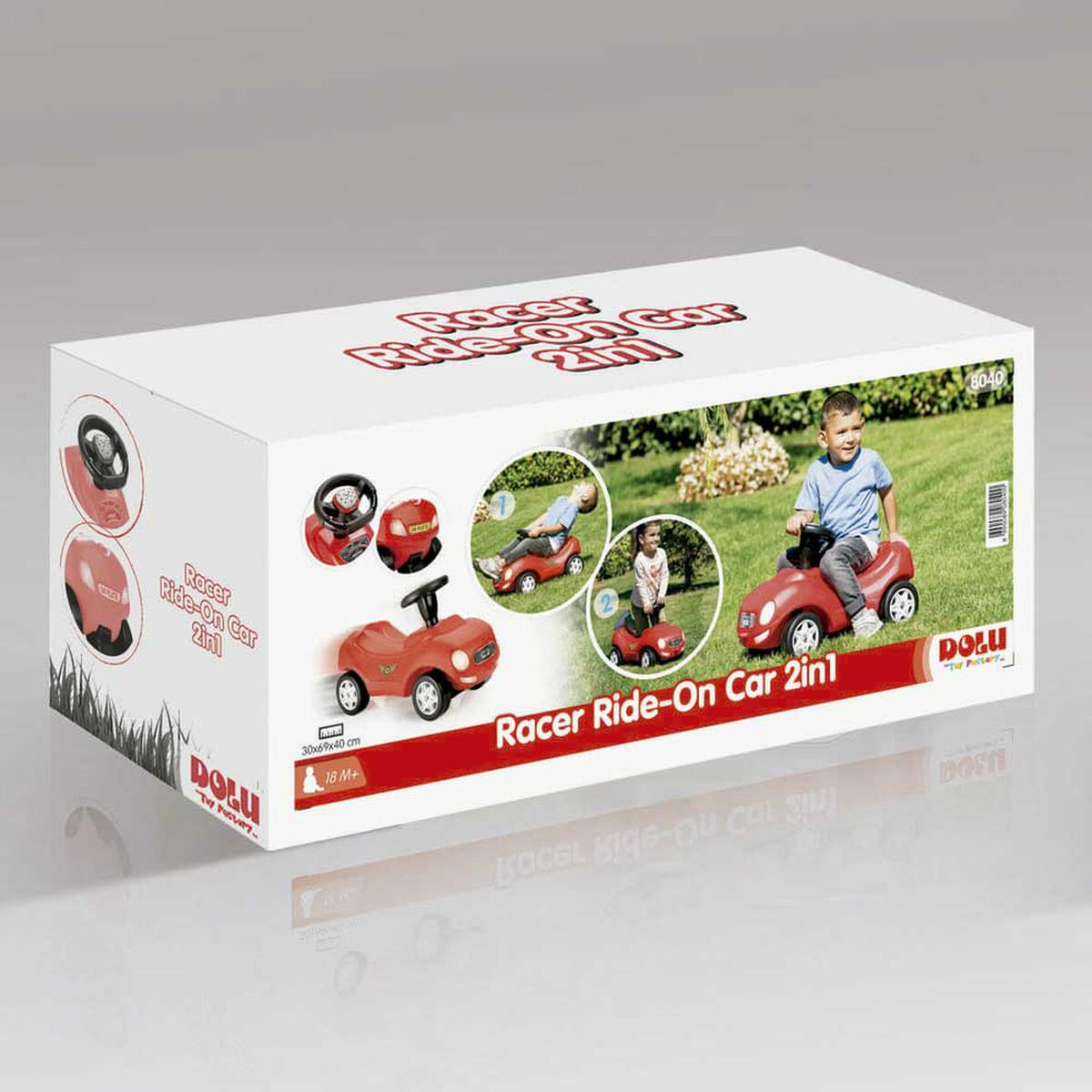 Auto Carrera Rojo Dolu