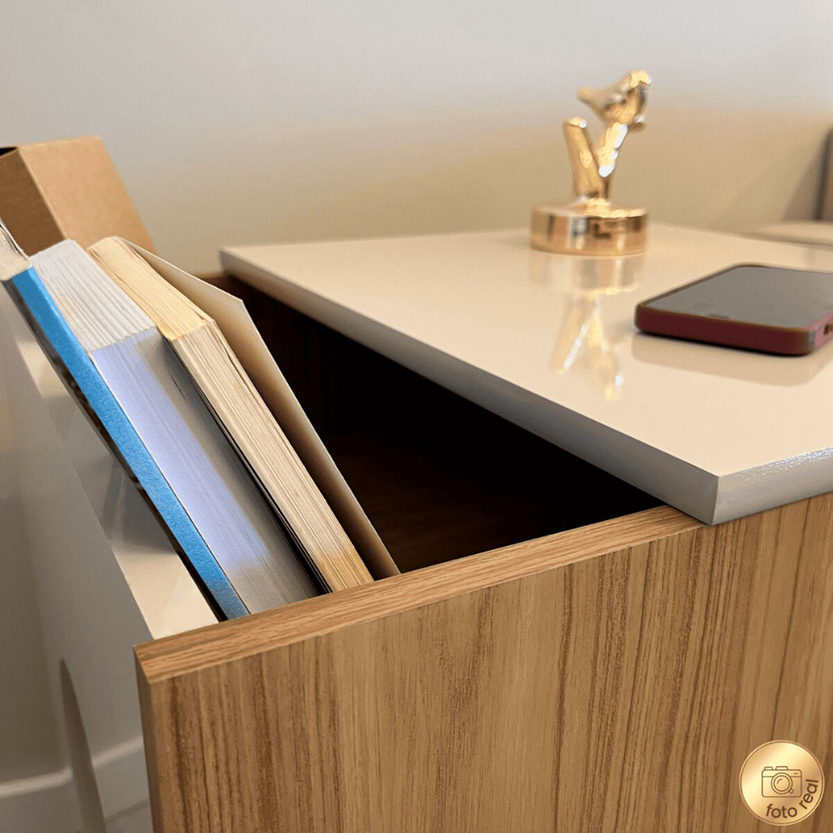 Mesa Lateral Exit Roble Off White