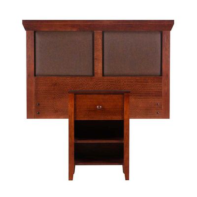 Respaldo Single + Velador CIC New Torino Caramelo