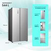 Refrigerador Side by Side Hisense RS3P558NECF 544 L