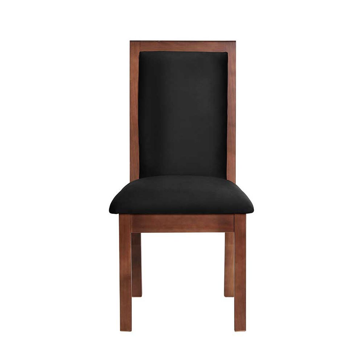 Juego de Comedor Latam Home Sevilla Girona 2 Sillas + 2 Bancas Velvet Negro
