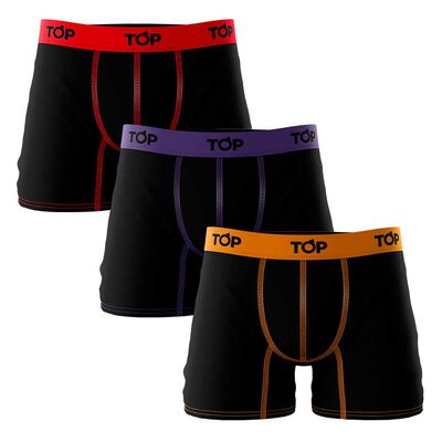 Pack 3 Bóxer Medio Hombre Top
