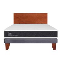 Cama Europea CIC 2 Plazas Ortopedic + Respaldo New Villarrica