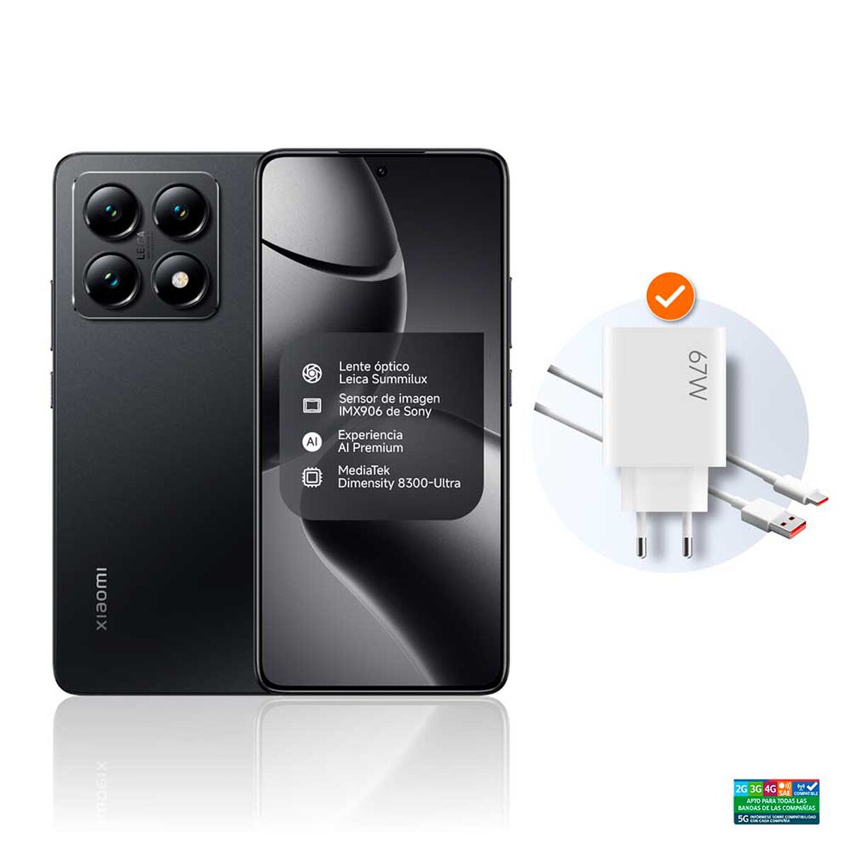 Celular Xiaomi 14T 512GB 6,67" Black Liberado