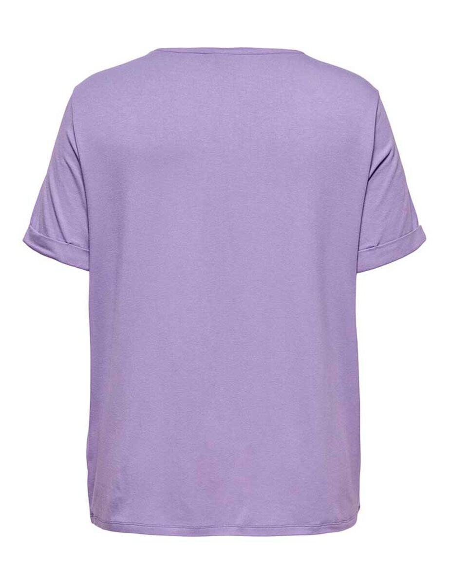Polera Lisa Manga Corta Mujer Only Carmakoma