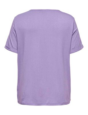 Imagen 2 del producto Polera Lisa Manga Corta Mujer Only Carmakoma Morado