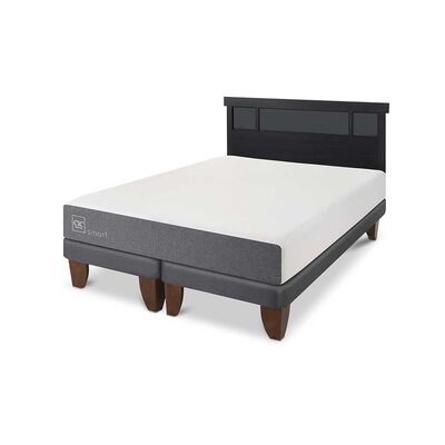 Imagen 2 del producto Cama Europea CIC Base Dividida King Smart + Respaldo Dublin Negro
