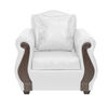 Juego de Living Innovamuebles New Bugambilia Sofá 3 Cuerpos + Dos Sillones 1 Cuerpo Blanco