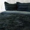 Cubrecama Doral Super King Touch Nebula Sherpa Negro