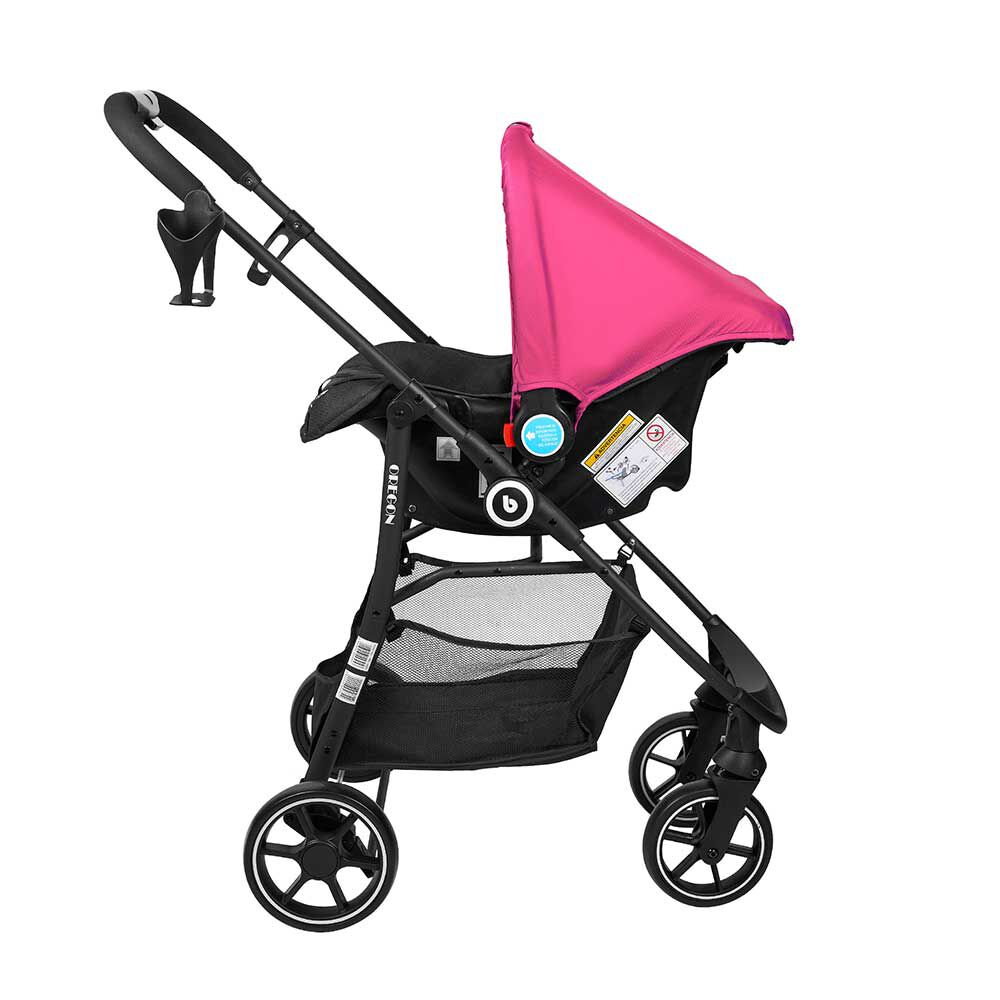 Bebeglo Oregon Isofix Travel System + Base Fucsia, foto 4