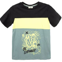 Polera Manga Corta Niño Chess Negro, Rojo, Verde