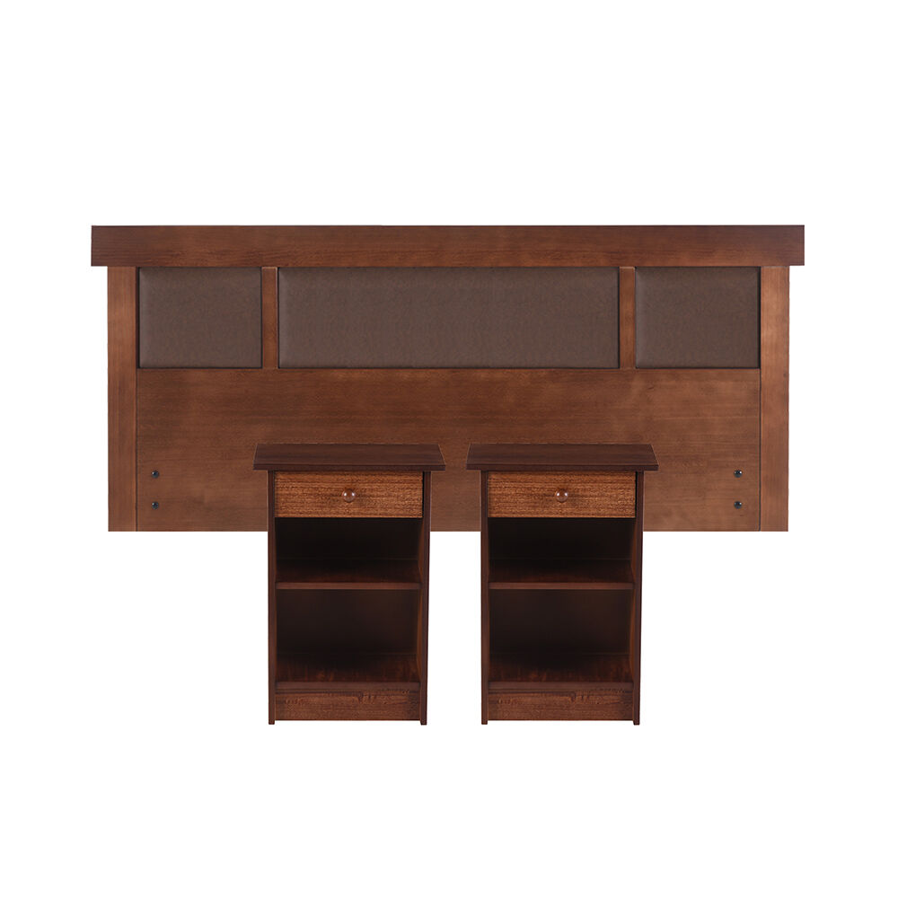 CIC Set Maderas New Dublin Caramel 2 Plazas