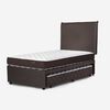 Cama Nido Rosen 1,5 Plazas New Ergo T + Respaldo Maurice Chocolate