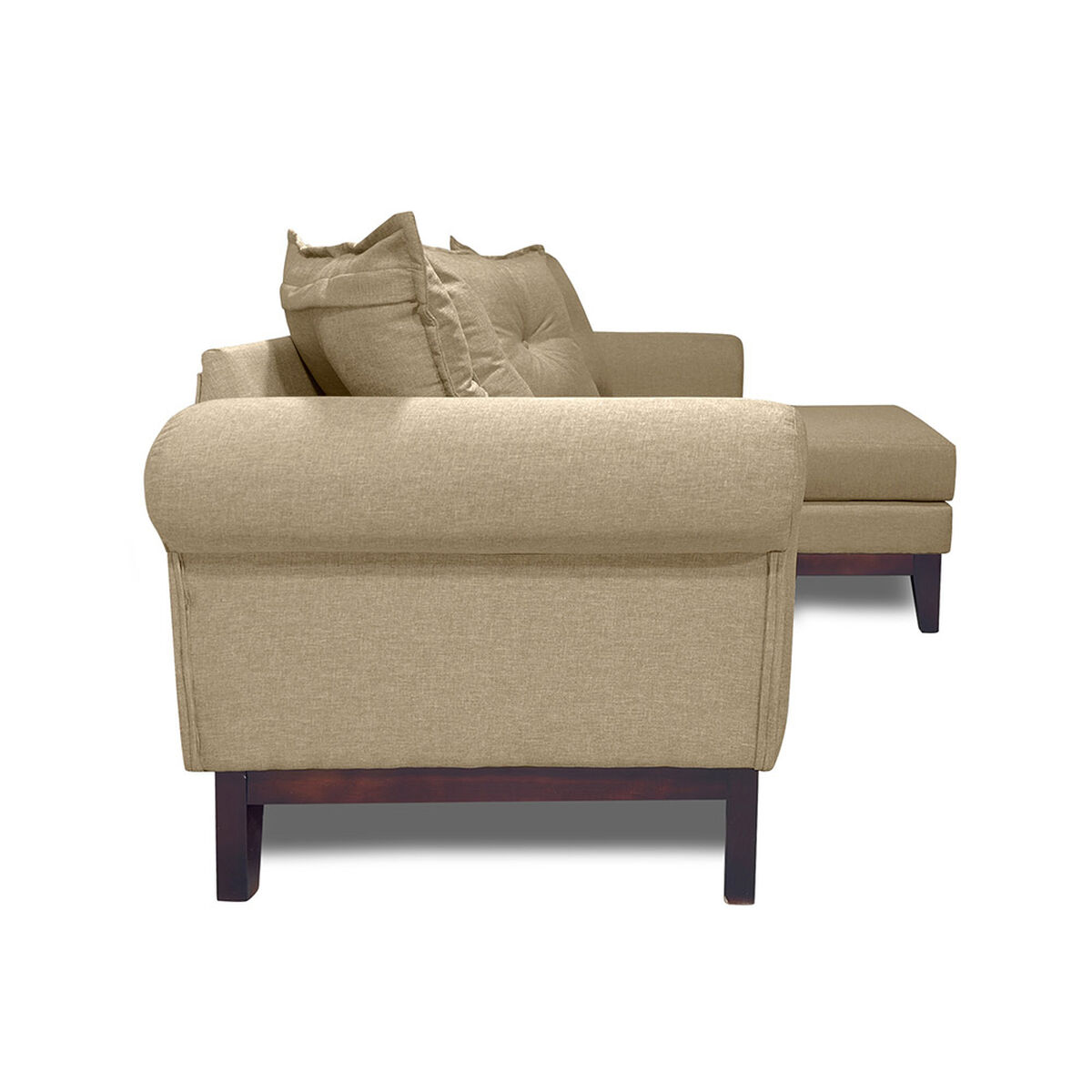 Seccional Derecho Living Factory Oklahoma 4 Cuerpos Beige